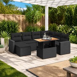 Versatile 8 Piece Garden Sofa Set for Any Patio