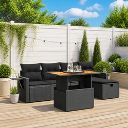 Practical 6-Piece Outdoor Sofa Set for Relaxing and Entertaining