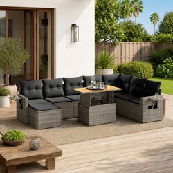 9-Piece Modular Outdoor Sofa Set for Your Patio