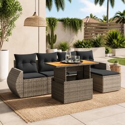 Practical 6 Piece Garden Sofa Set for Your Patio