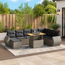 Versatile 9-Piece Garden Sofa Set for Any Outdoor Area