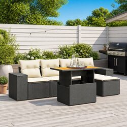 Practical 6-Piece Garden Sofa for Outdoor Gatherings