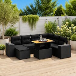 Practical 8 Piece Garden Sofa Set for Outdoor Gatherings