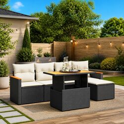 Practical 6-Piece Outdoor Garden Sofa Set for Your Patio
