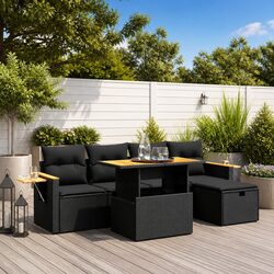 Versatile 6-Piece Garden Sofa Set for Any Outdoor Area