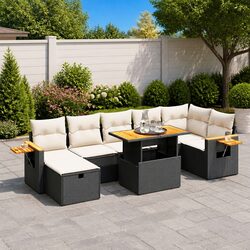Practical 8 Piece Garden Sofa Set for Everyday Use