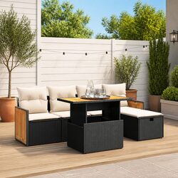 Practical 6 Piece Modular Garden Sofa Set for Any Space