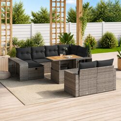 Practical 11-Piece Garden Sofa Set for Everyday Use