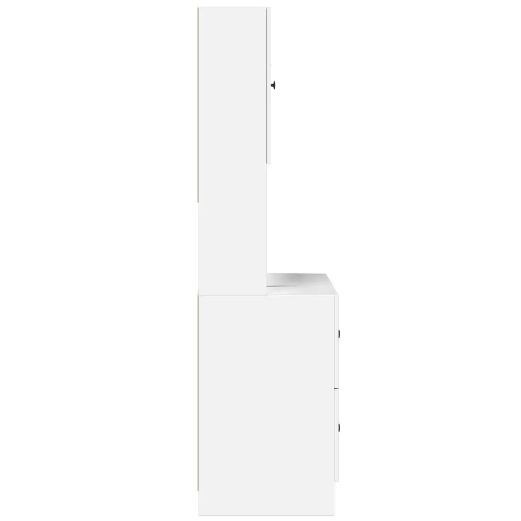 Kitchen Cabinet Storage Unit Engineered Wood White 95x50x180cm with Doors Drawers