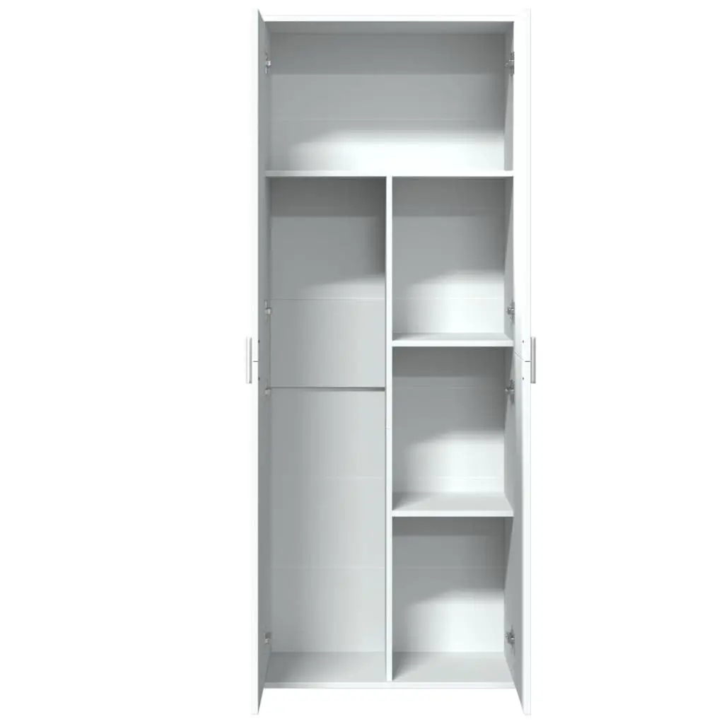Storage Cabinet Highboard White 70x35x180 cm Engineered Wood Tall Cupboard