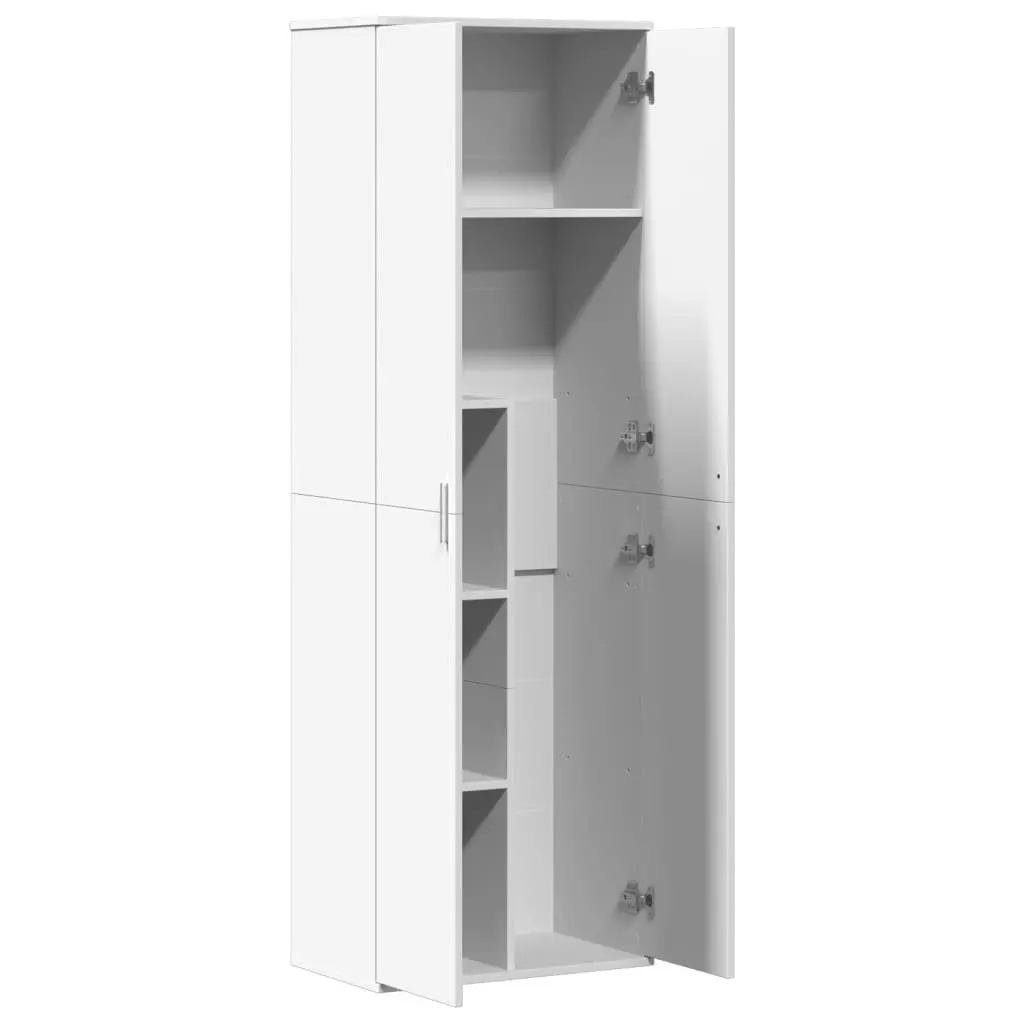 Highboard Storage Cabinet White 60x35x180 cm Engineered Wood Living Room