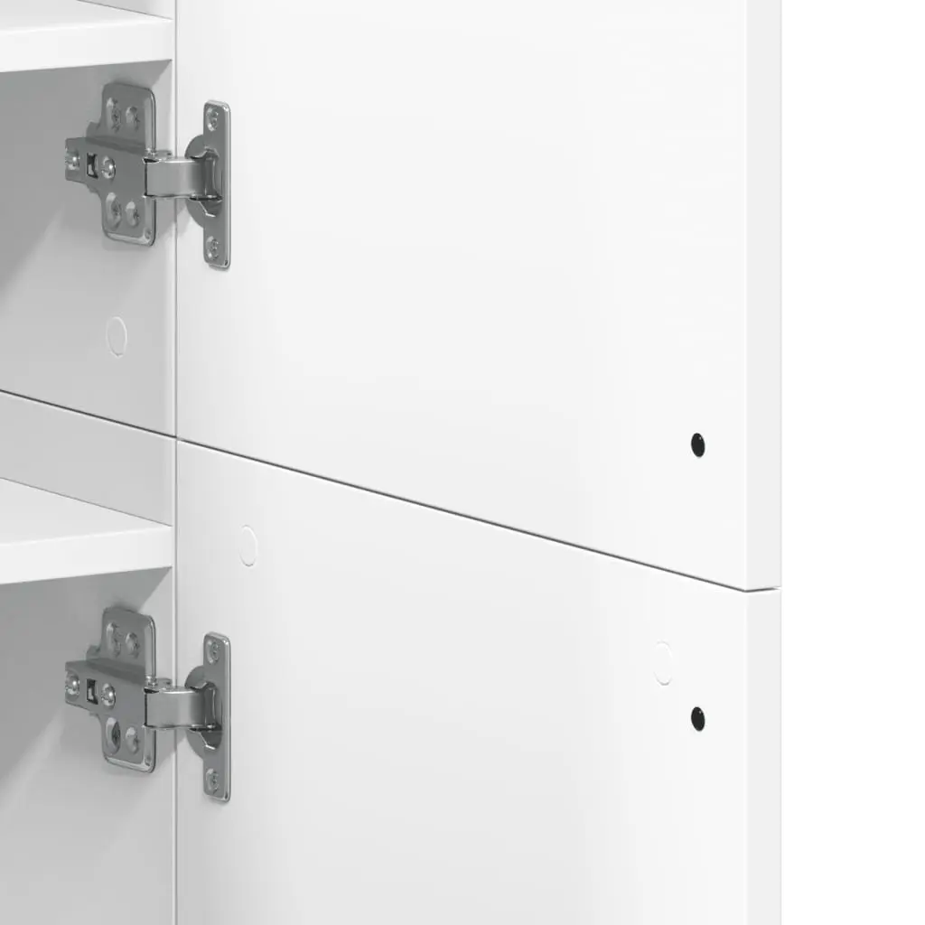 Shoe Storage Organizer White Engineered Wood Tall Wardrobe Cupboard 80x39x178cm