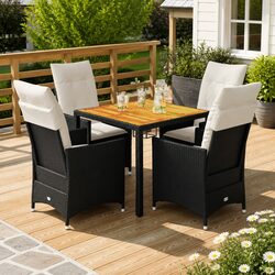 Practical 5 Piece Outdoor Set for Relaxing and Dining