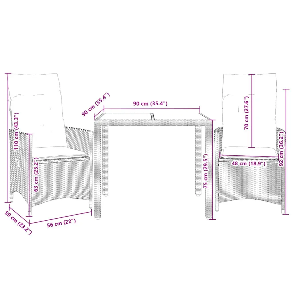 Bistro Set for Relaxing Outdoor Moments