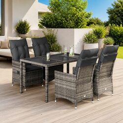 Comfortable 5 Piece Garden Dining Set Perfect for Outdoors