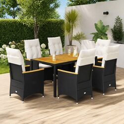 Practical 7 Piece Garden Dining Set for Your Patio