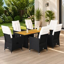 Practical 7 Piece Garden Dining Set for Any Outdoor Setting