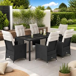 Practical 7 Piece Outdoor Dining Set with Comfortable Cushions