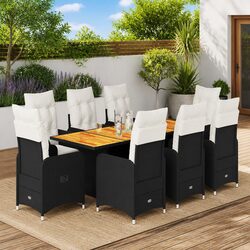 Versatile 9 Piece Bistro Set for Every Outdoor Occasion