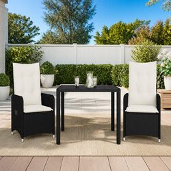 Practical Bistro Set for Outdoor Use, 3 Pieces