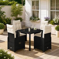 Versatile 5-Piece Bistro Set for Outdoor Gatherings