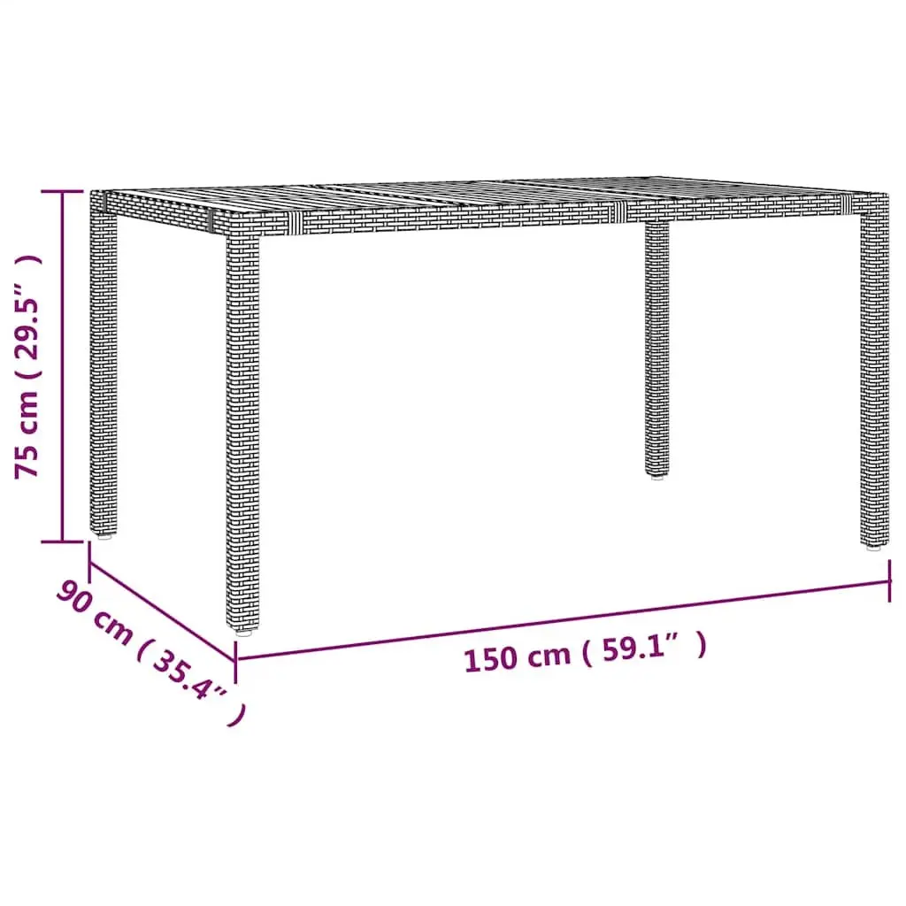 Garden Bistro Set 5 Piece PE Poly Rattan Outdoor Furniture Grey with Cushions