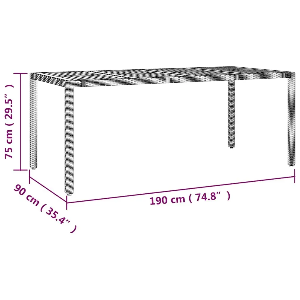 7 Piece Bistro Set for Garden and Patio Use