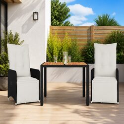 3 Piece Outdoor Bistro Set for Relaxation and Dining