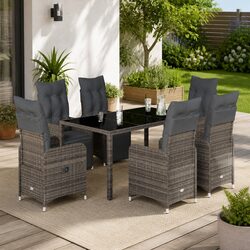Functional 7 Piece Bistro Set for Your Outdoor Living