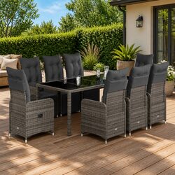 Versatile 9 Piece Bistro Set for Every Outdoor Setting