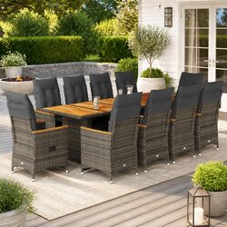 Practical 11 Piece Bistro Set for Your Outdoor Living