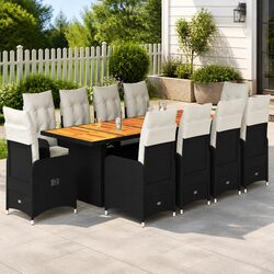 Versatile 11 Piece Bistro Set Ideal for Any Outdoor Area