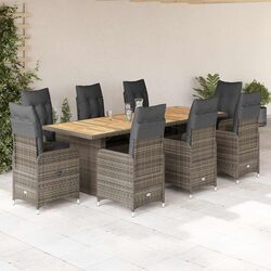 Functional 9 Piece Garden Bistro Set for Any Outdoor Space