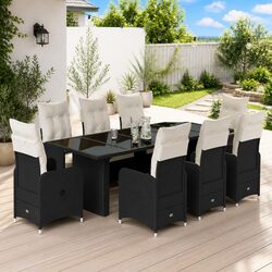 Versatile 9-Piece Bistro Set for Any Outdoor Setting
