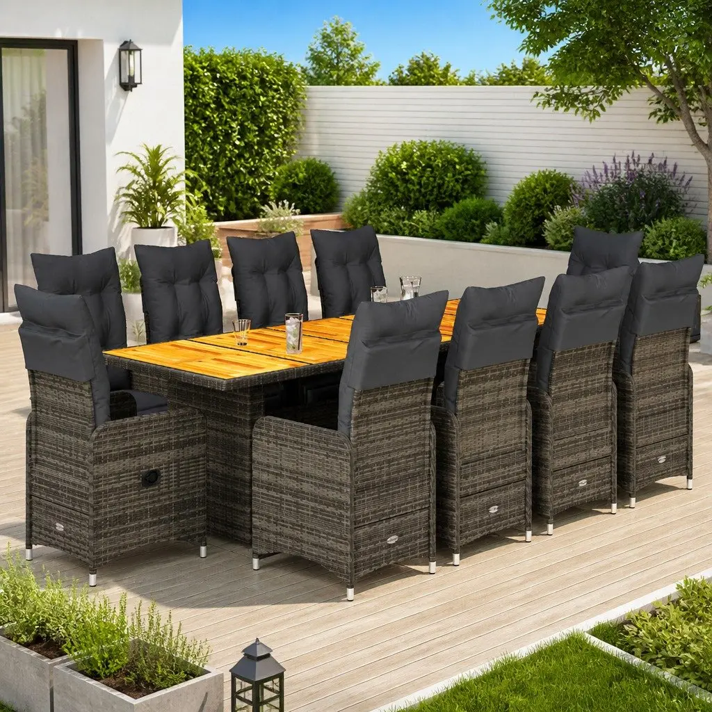 11-Piece Bistro Set for Outdoor Use