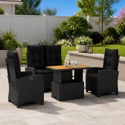 Practical 4 Piece Garden Dining Set for Any Outdoor Space