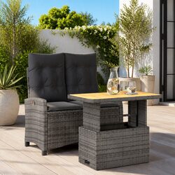 Versatile Garden Dining Set for Outdoor Use with Cushions