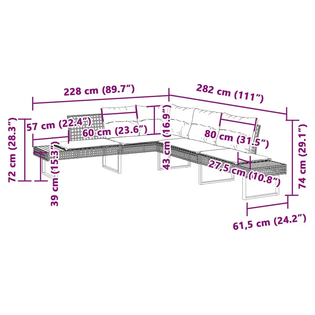 Garden Sofa Set for Outdoor Gatherings