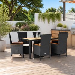 Practical 7-Piece Dining Set for Outdoor Use