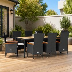 Versatile 9 Piece Outdoor Dining Set for Your Patio