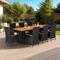 Practical 9-Piece Dining Set for Any Outdoor Setting