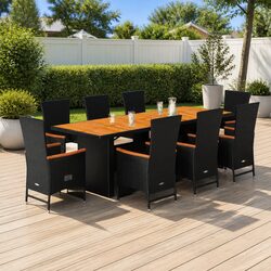 Versatile 9 Piece Outdoor Dining Set for Your Patio