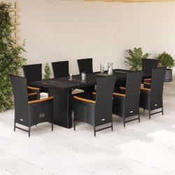 Practical 9 Piece Dining Set for Patios and Decks