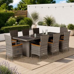 Versatile 9-Piece Dining Set for Outdoor Gatherings
