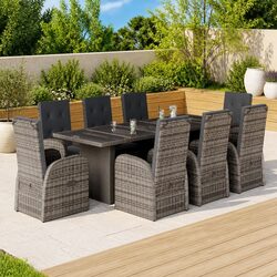 Practical 9 Piece Outdoor Dining Set for Any Gathering