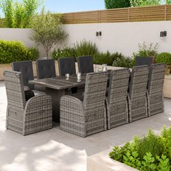 Versatile 11 Piece Dining Set for Outdoor Spaces