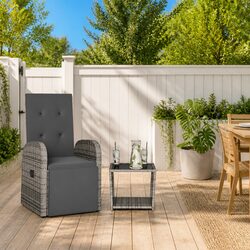 Practical 2-Piece Grey Garden Set for Outdoor Enjoyment