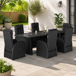 7-Piece Outdoor Furniture Set for Relaxed Dining