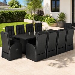 Functional 11 Piece Garden Dining Set for Your Outdoor Retreat