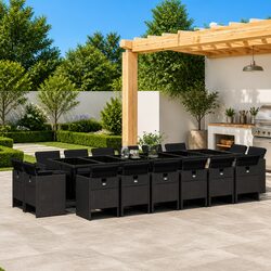 17-Piece Garden Dining Set for Patios and Backyards